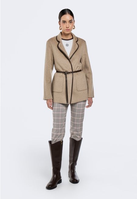 Carrot-Fit Checked Trousers