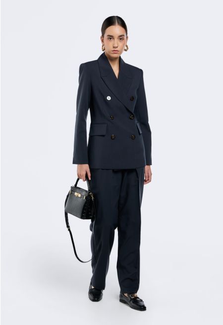 High Waist Pleated Trousers