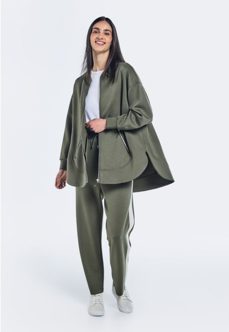 Contrast Straight Cut Joggers