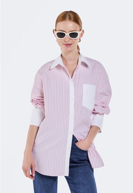Contrast Striped Shirt