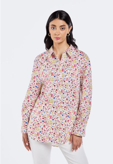 Multicolor Floral Print Shirt