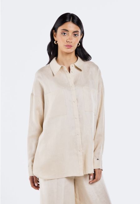 High Low Linen Shirt