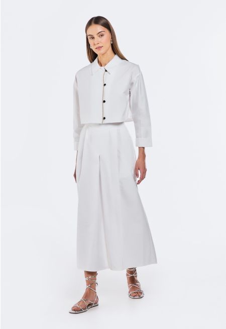 Solid Shirt and Pants Set (2PCS)