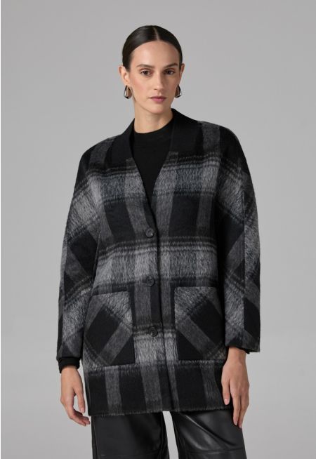 Long Sleeve Contrast Cardigan