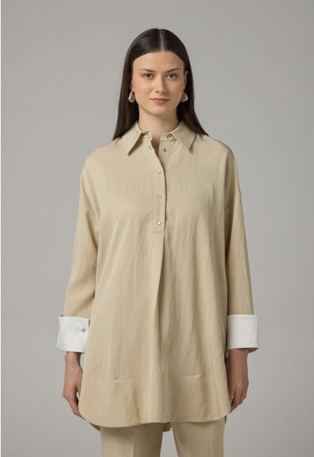Long Sleeve Solid Blouse