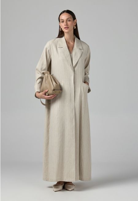 Front Pocket Maxi Blazer Abaya