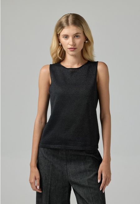 Lurex Sleeveless Top