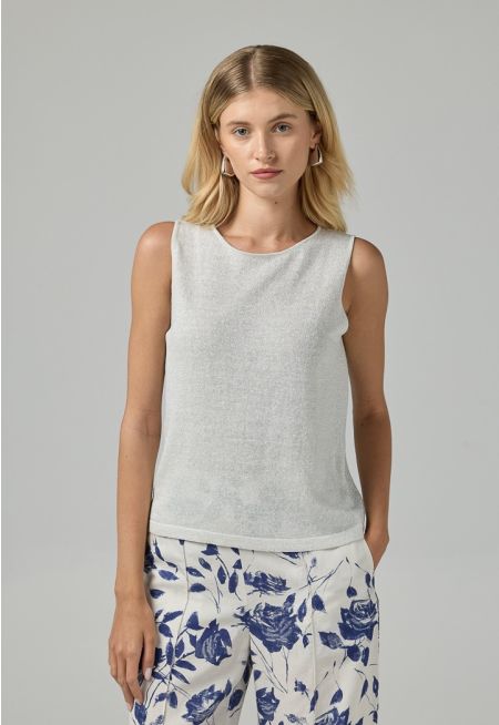 Lurex Sleeveless Top