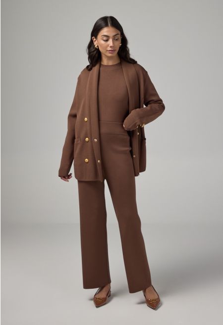 Knitted Elasticated Waist Trousers