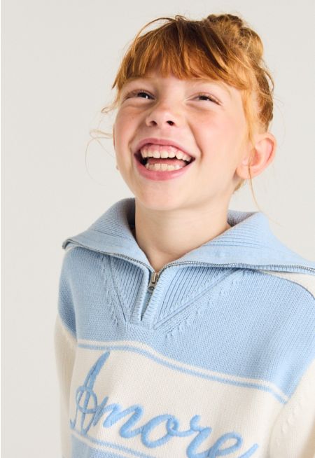 Embroidered Knitted Sweater