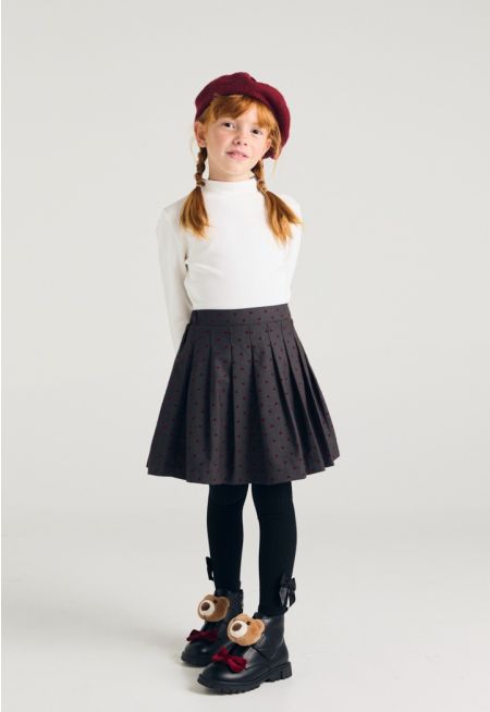 Heart Dots Short Skirt