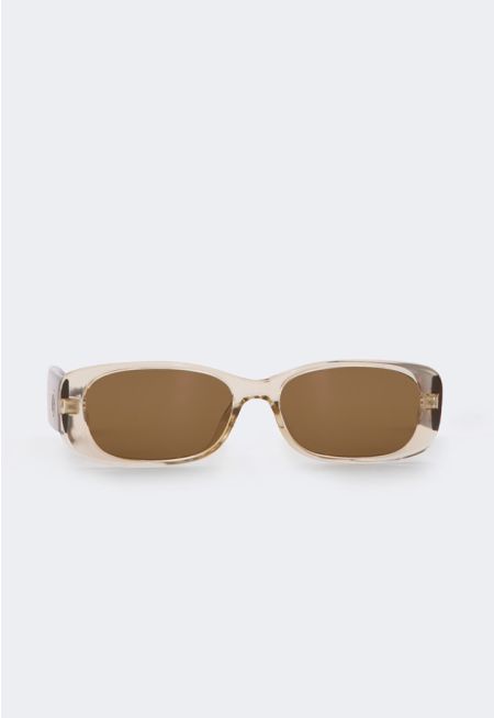 Oval Tortoiseshell Frame Sunglasses