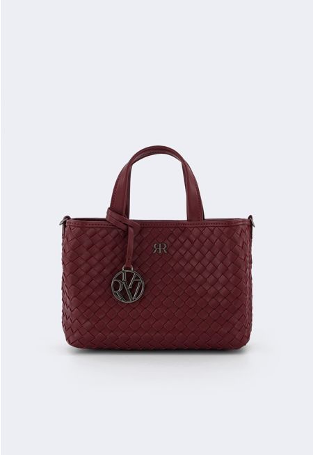 Solid Intricate Handbag