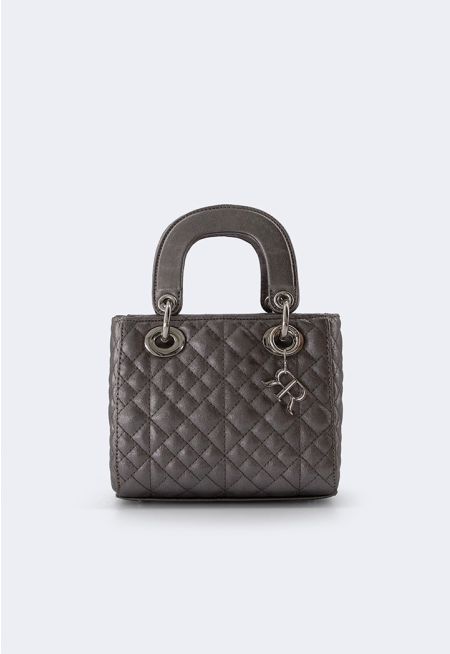 Quilted Metallic Handbag