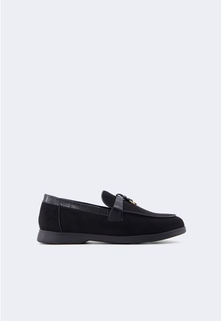 PU Leather Detailed Loafers