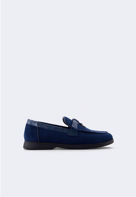 PU Leather Detailed Loafers