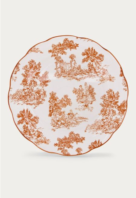 Porcelain Dinner Plate 10.5 Inch Set Of 6 Pcs