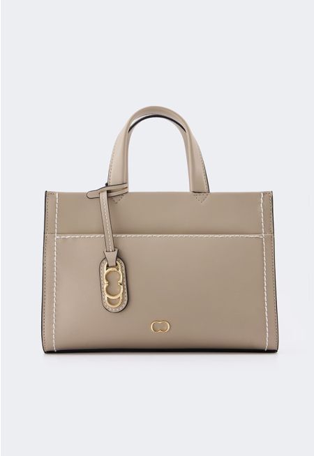 Stitch Pu Leather Handbag