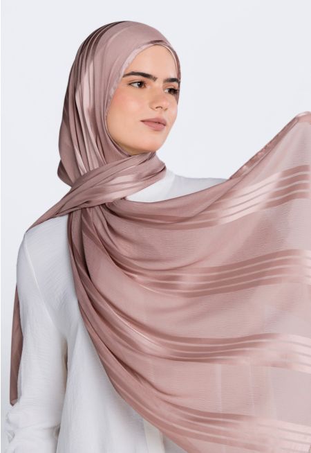 Textured Striped Hijab