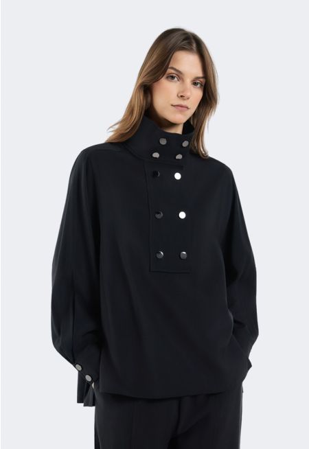 Double Breasted Blouse