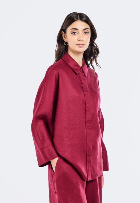 Long Kimono Sleeves Shirt