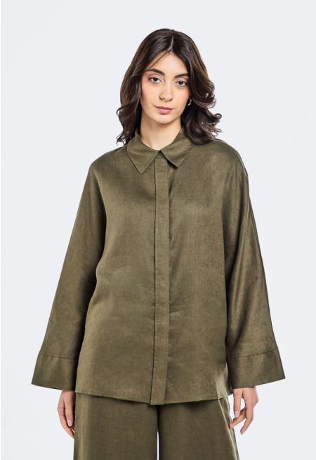 Long Kimono Sleeves Shirt