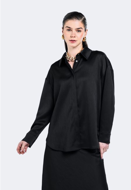 Textured Drop Shoulder Shirt