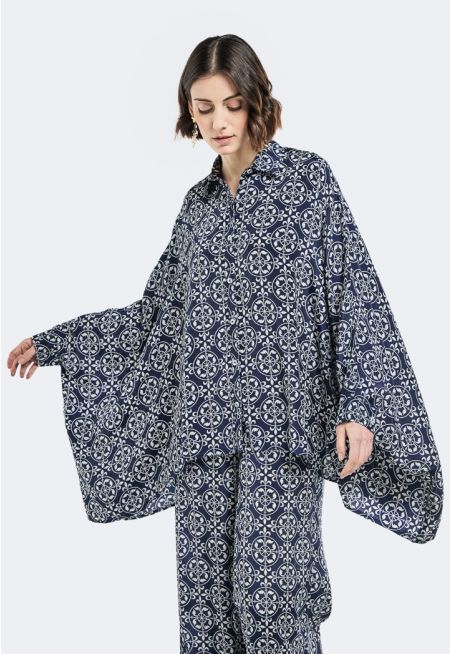 Printed Cape Design Shirt