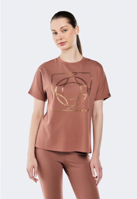 Foil Chain Print T-Shirt