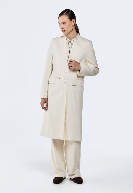 Coat With Attached Zipped Vest 