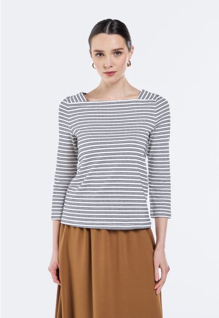 Contrast Striped Top