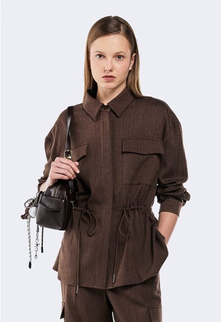 Drawstring Waist Shirt