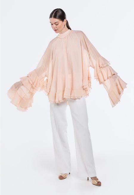  High Waist Straight Cut Trousers