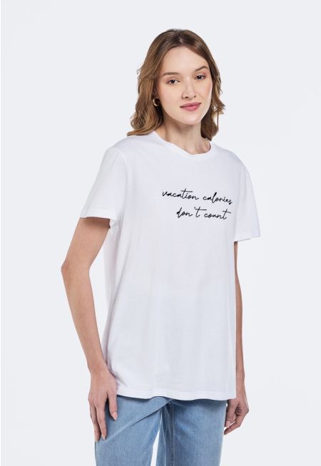 Embossed Rubber Print T-Shirt