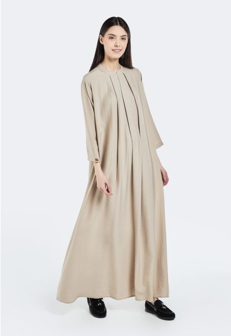 Crinkled Pleated Dress