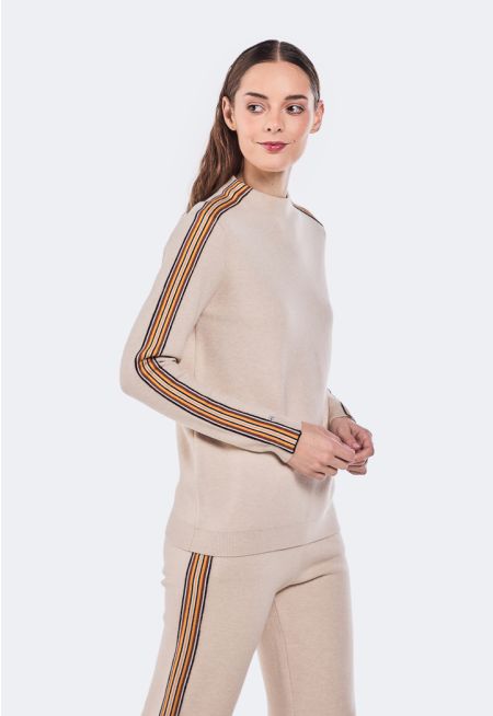 Stripe Tape Sweater