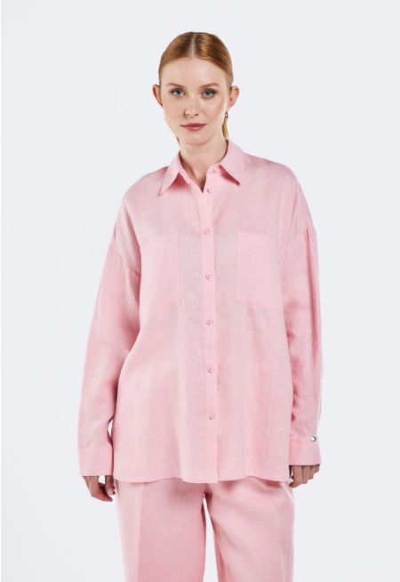 High Low Linen Shirt