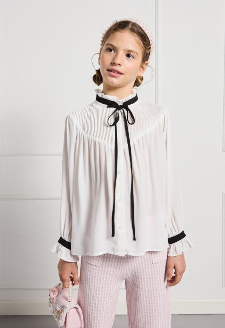 Pleated Details Shirt