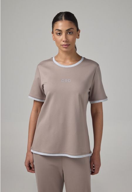 Short Sleeve Contrast T-Shirt