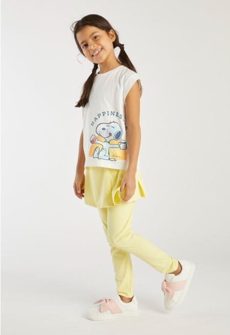 Attached Skirt Leggings