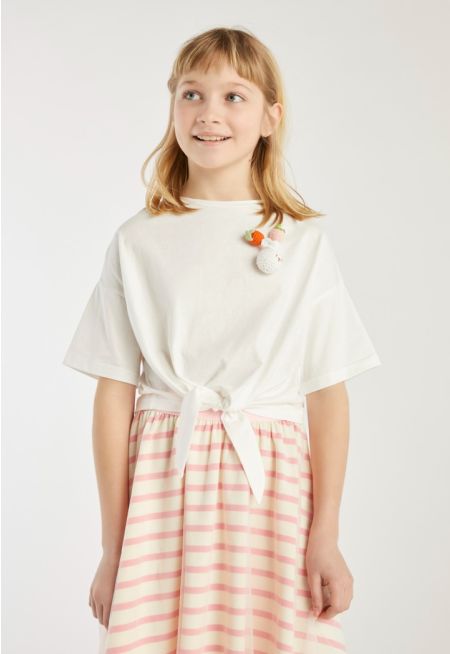 Crochet Details T Shirt