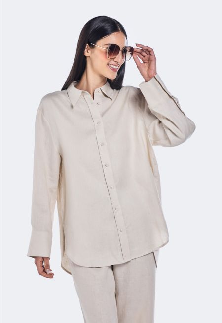 Basic High Low Solid Shirt