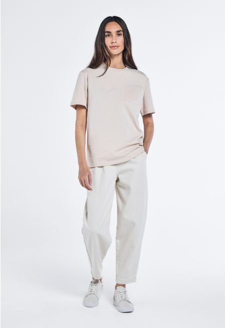 High Waist Baggy Denim Trousers