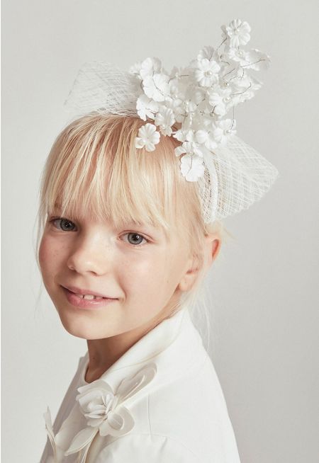 Floral Faux Pearls Fringes Headband