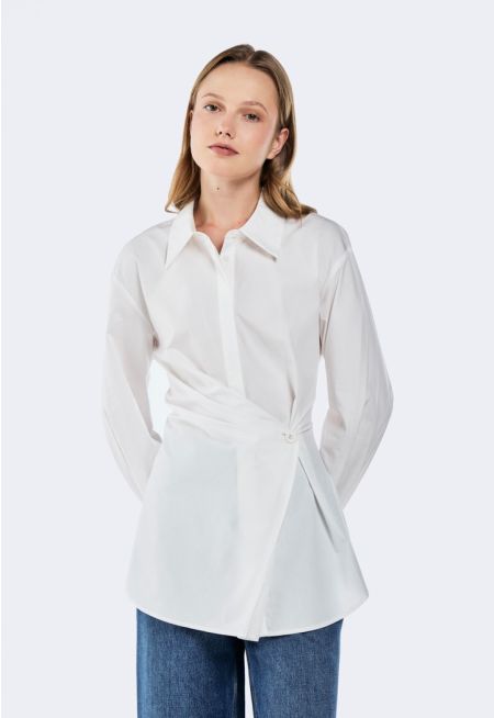 Solid Wrap Shirt