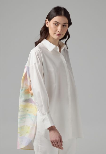 Back Printed Long Sleeve Shirt