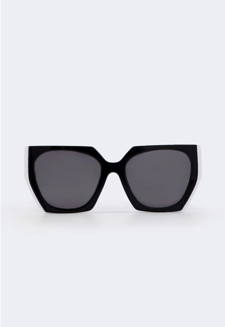 Contrast Oversize Sunglasses