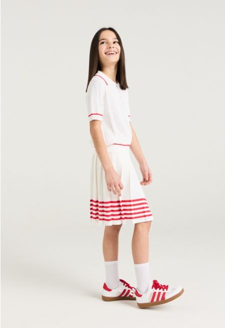 Two Toned Knitted Skirt