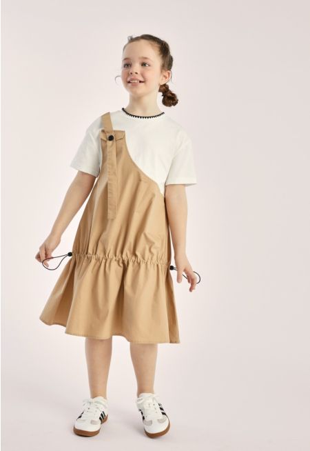 Drawstring Waist T-Shirt Dress