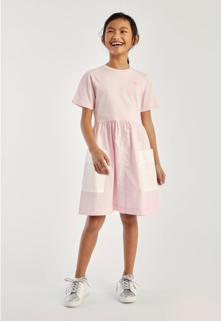 Front Pockets T-Shirt Dress